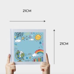 Livro de desenho infantil personalizado 21x21